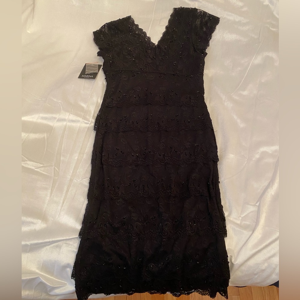 Black Lace Marina Women’s Dress🖤